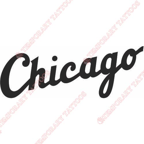 Chicago White Sox Customize Temporary Tattoos Stickers NO.1494